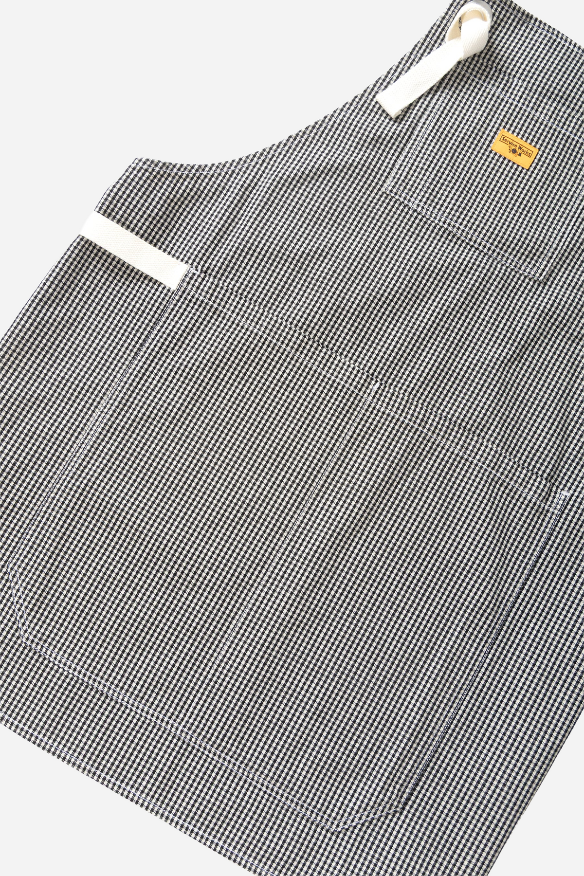 House Gingham Apron Black