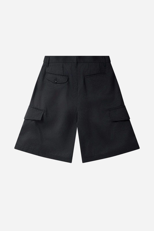Pinstripe Cargo Shorts Black