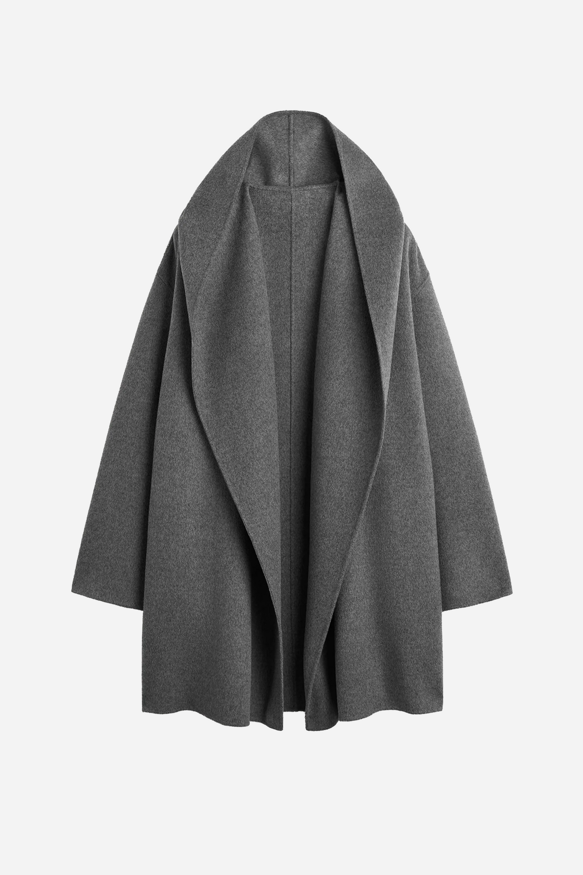 Hoodie Coat Pale Grey Melange