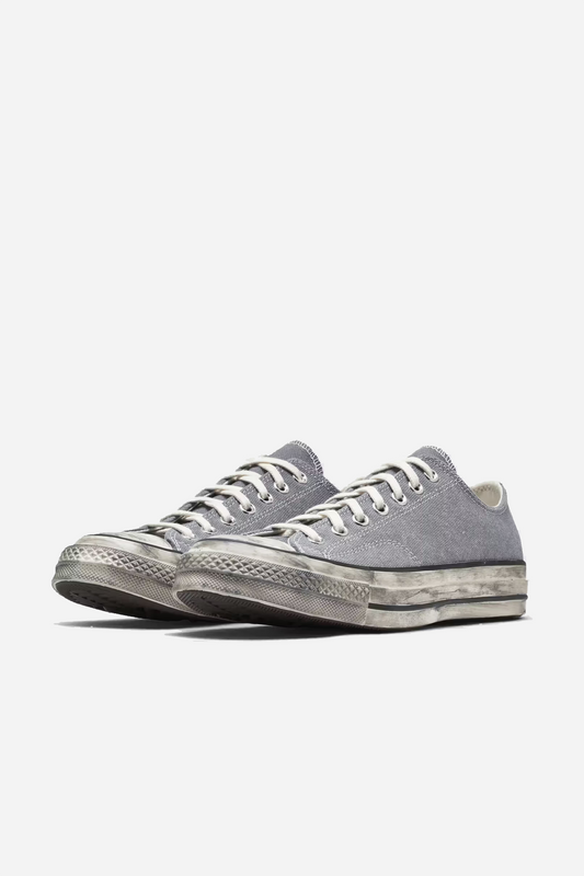 Chuck 70 Low Top Washed Canvas Classic Grey/Egret/Black