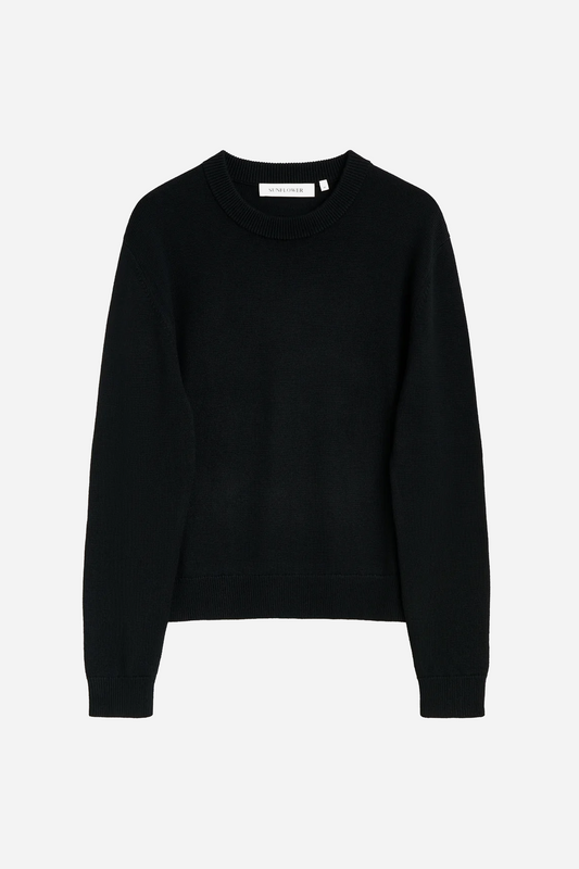 Moon Merino Cropped Black