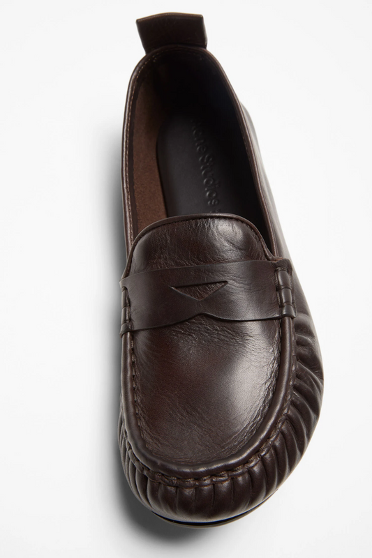 Leather Loafers Dark Brown