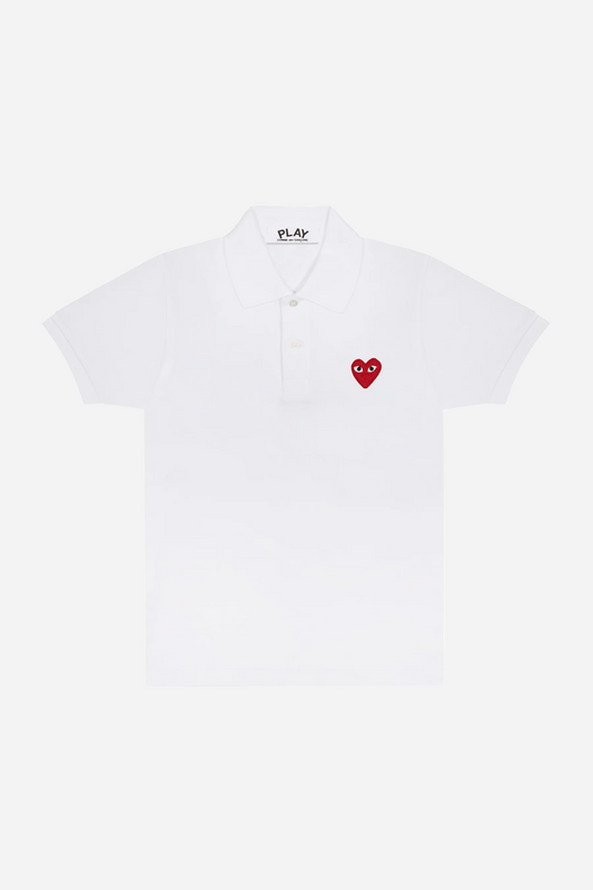 Red Heart Polo White