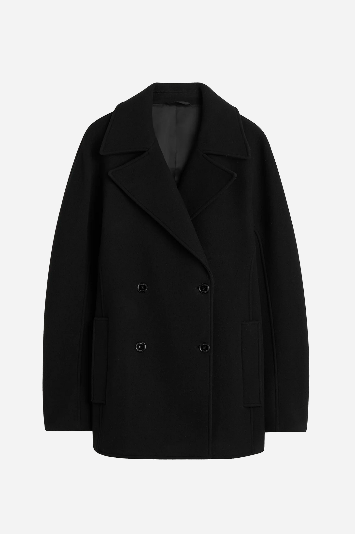 Rounded Peacoat Black