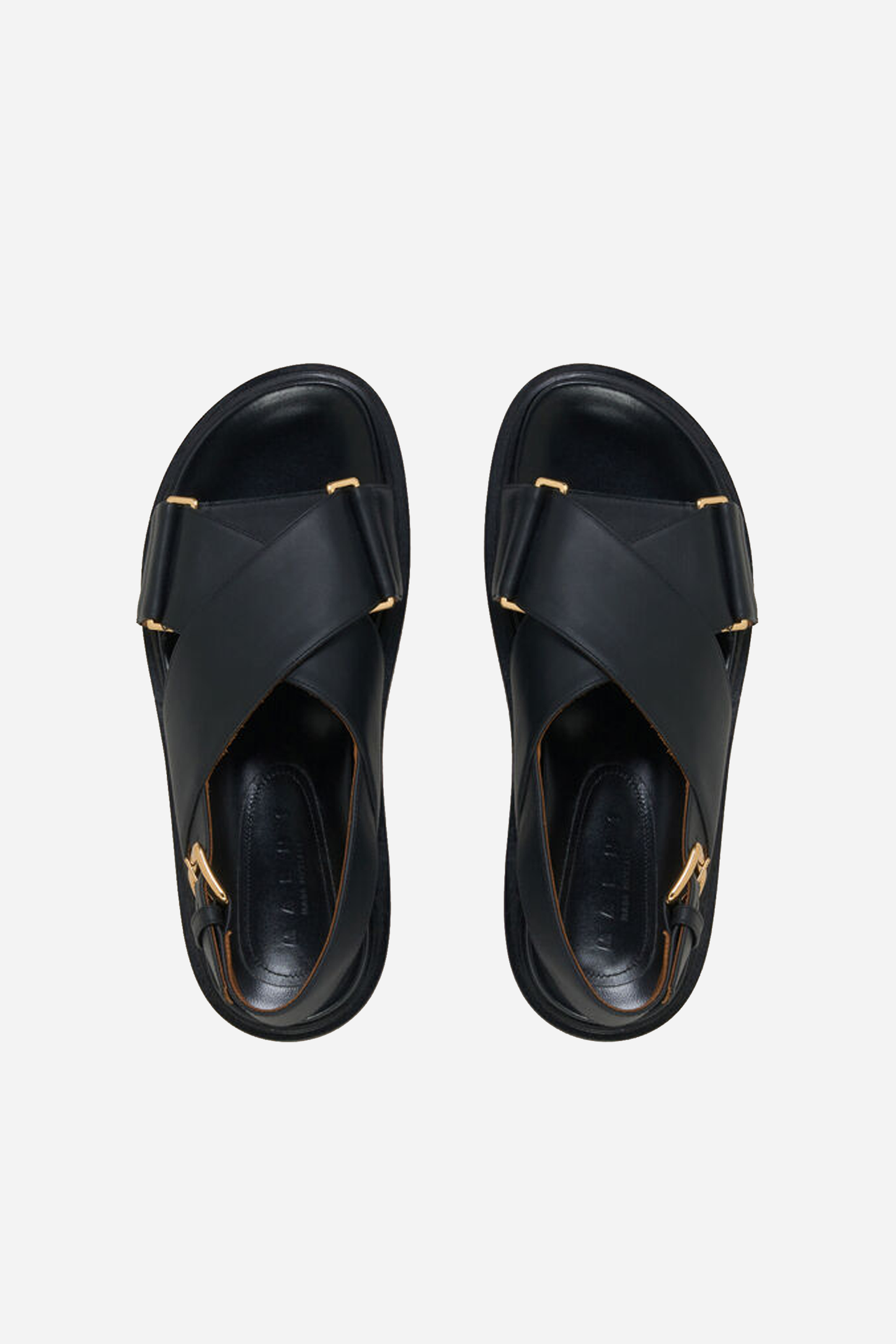Fussbett Sandal Black Leather