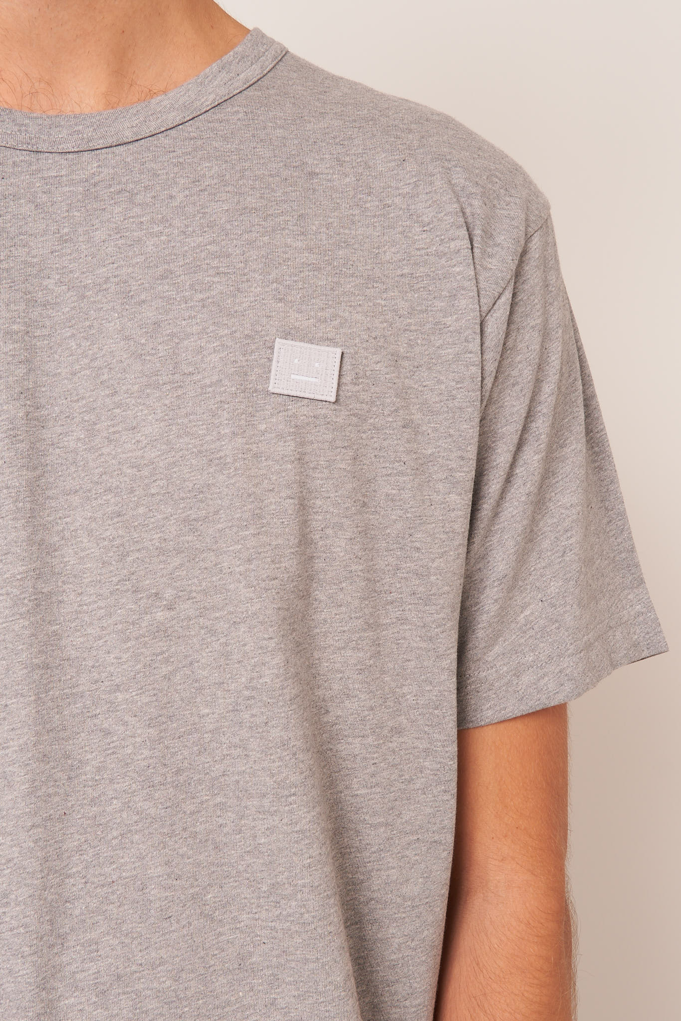 Crew Neck T-shirt Light Grey Melange