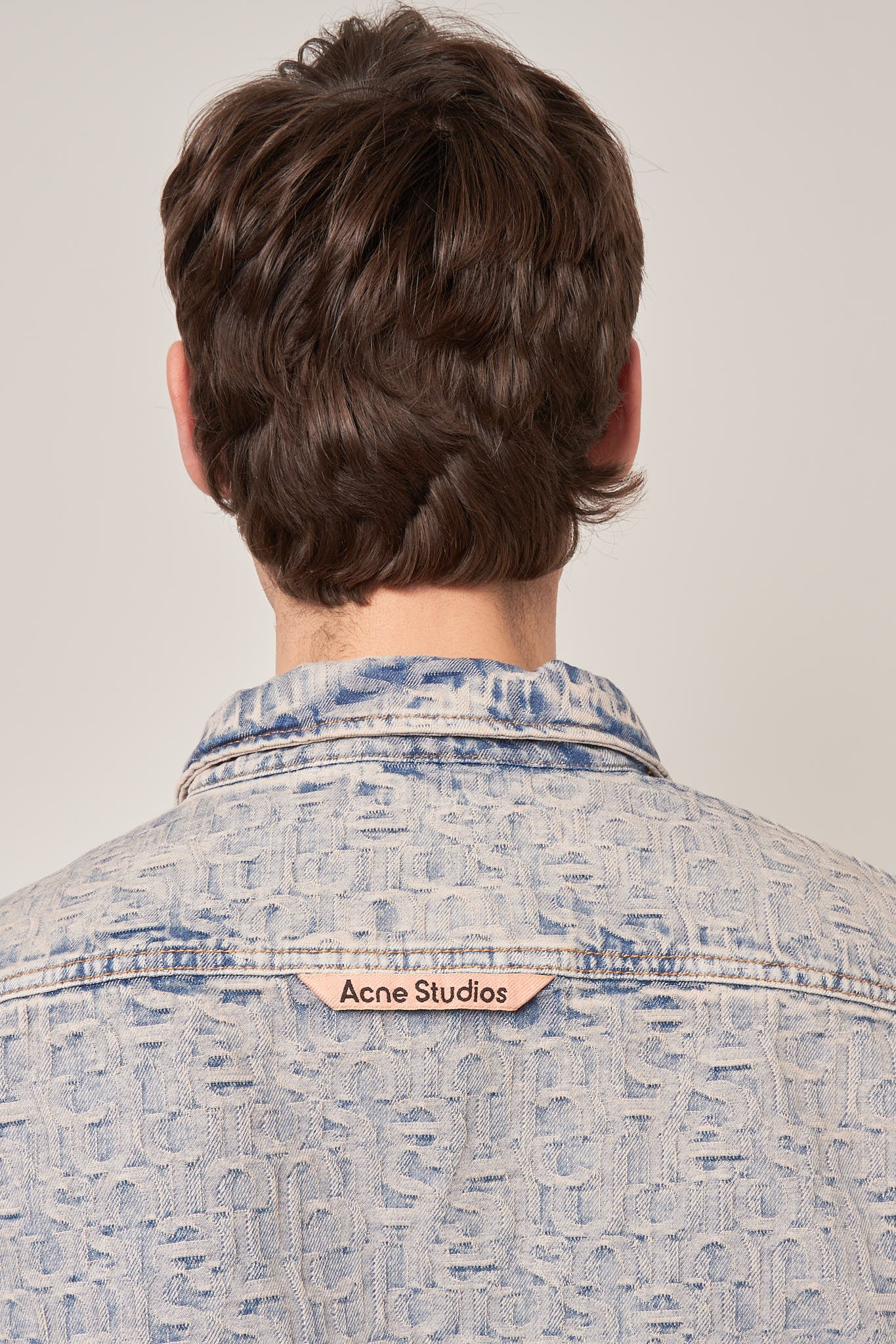 Monogram Denim Shirt Blue/Beige