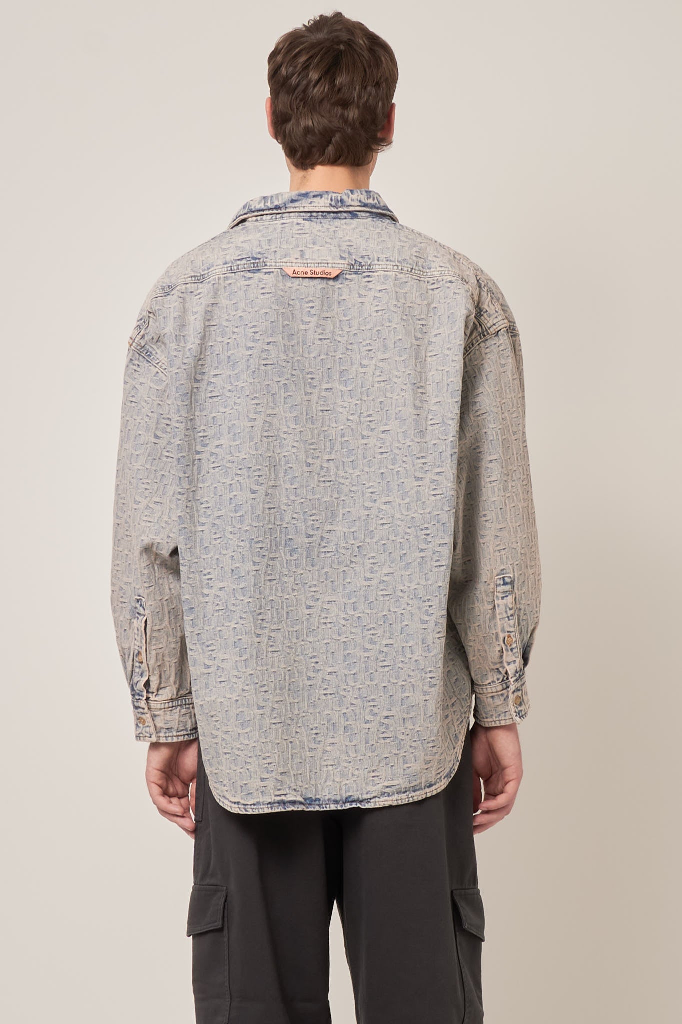 Monogram Denim Shirt Blue/Beige