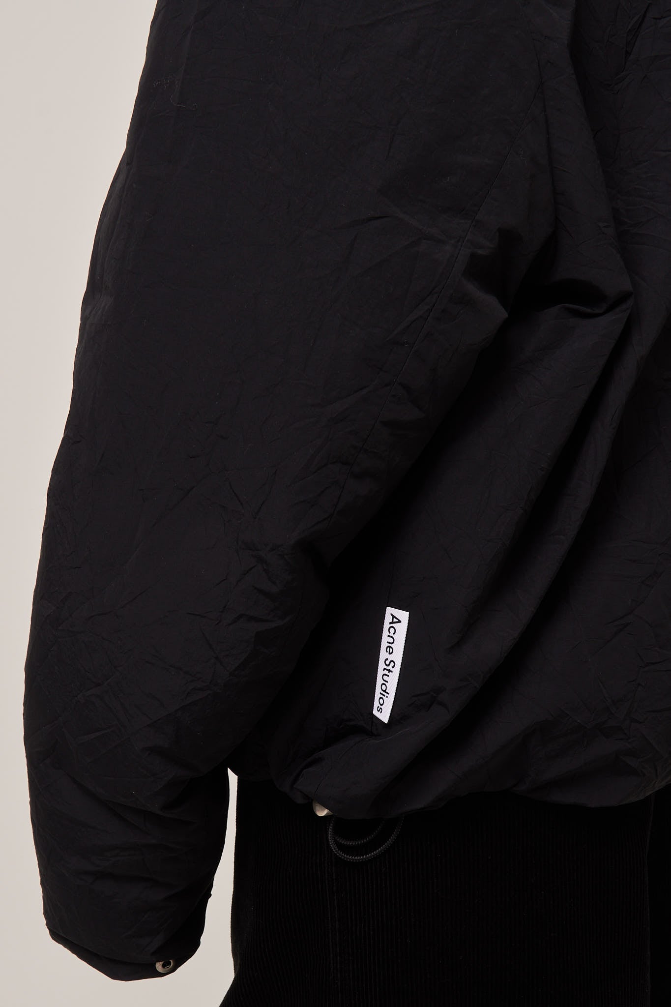 Nylon Bomber Jacket Black