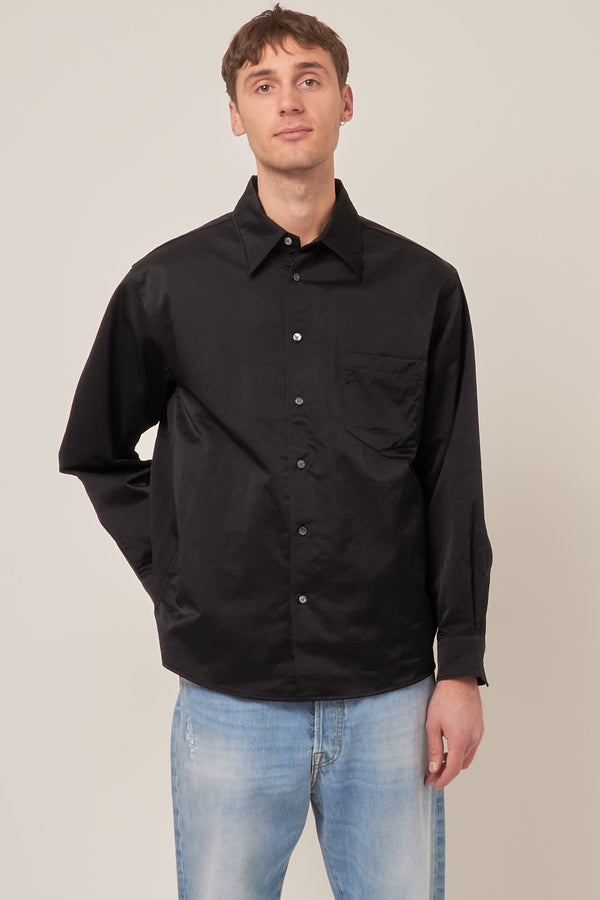 Nylon Pocket Shirt Black