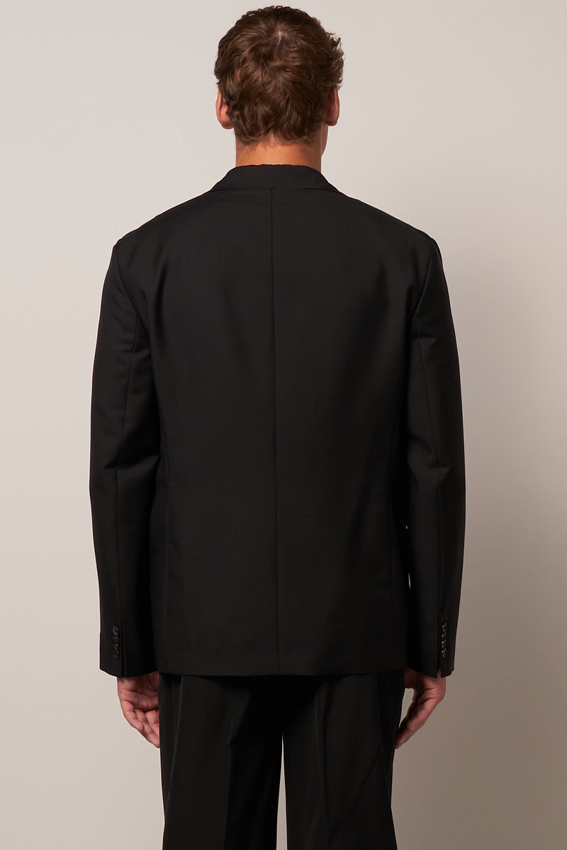 Single-Breasted Suit Jacket Black