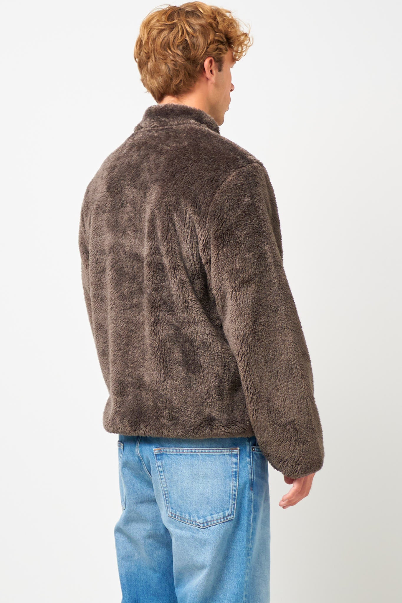 Adapt Plush Fleece Jacket Dark Taupe