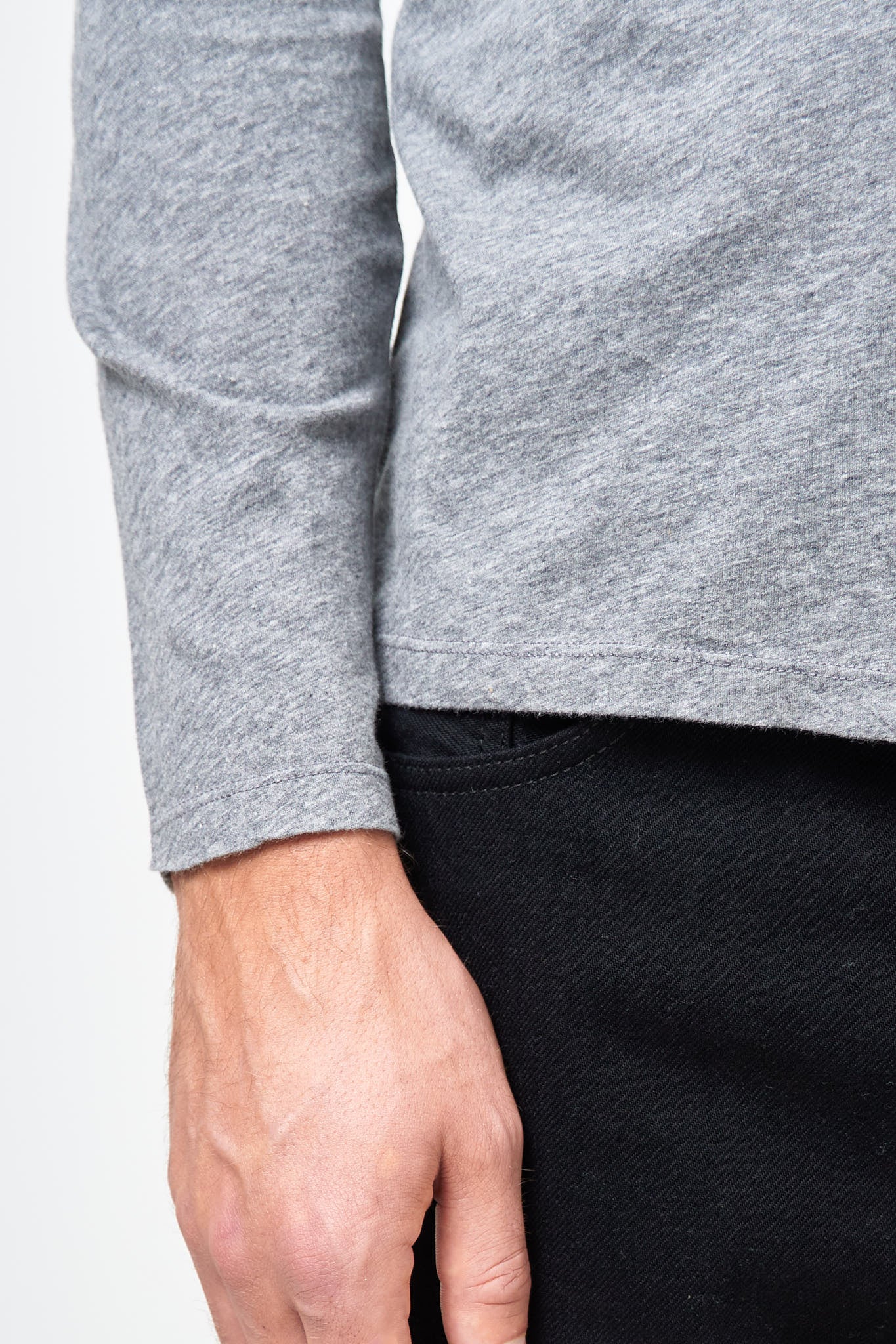 Decatur LS T-shirt Grey Melange