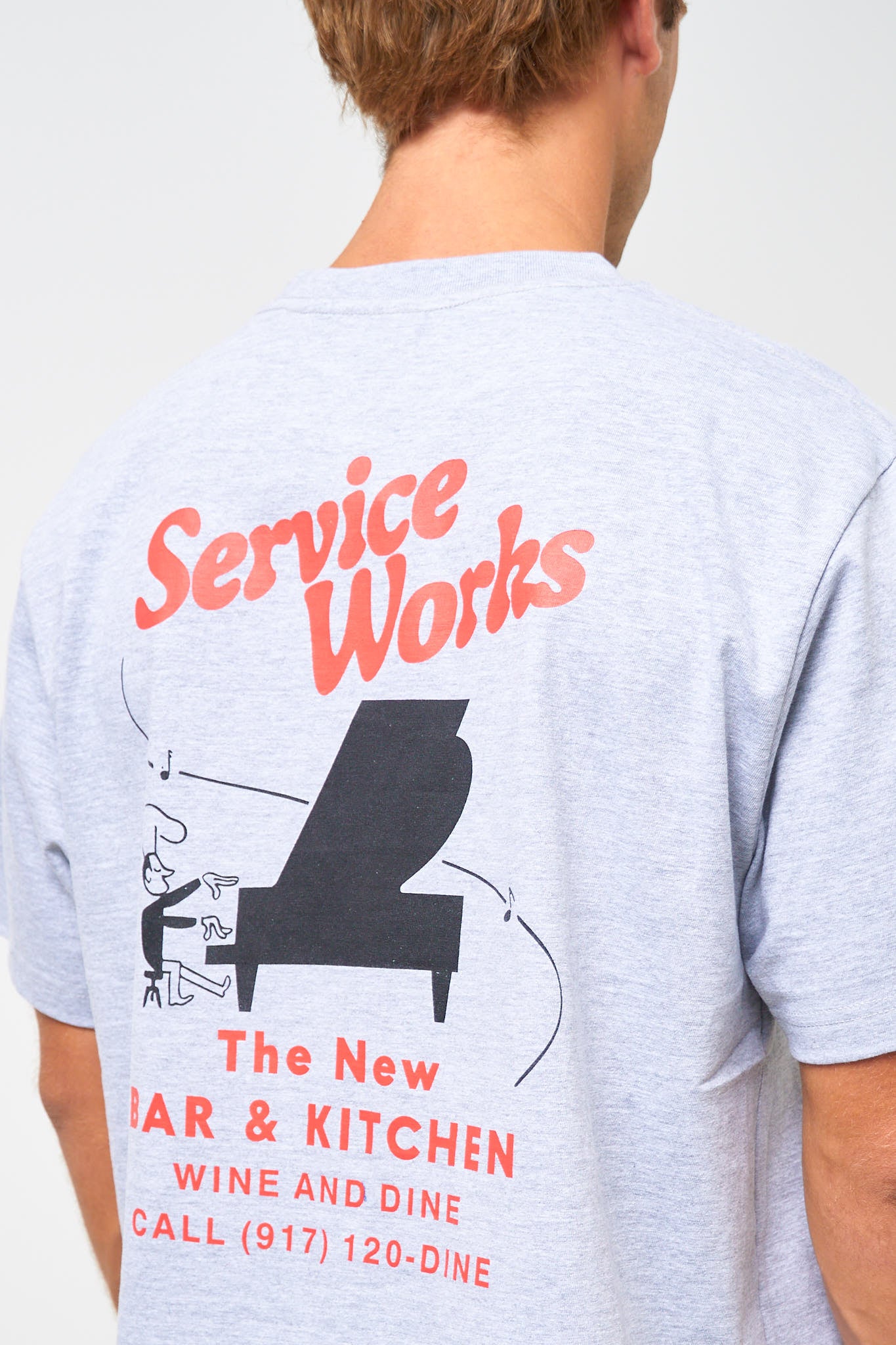 Bar + Kitchen Tee Heather Grey