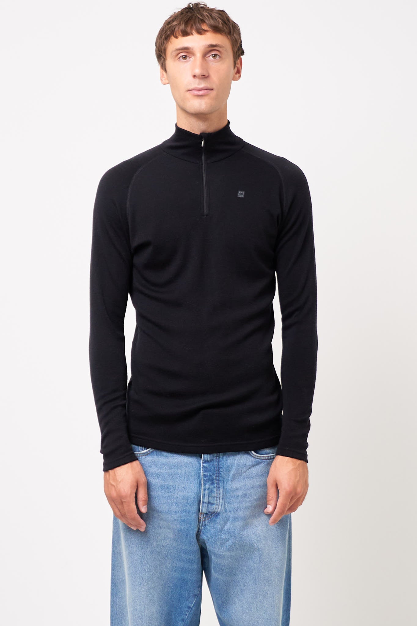 Básar Zip Neck Black