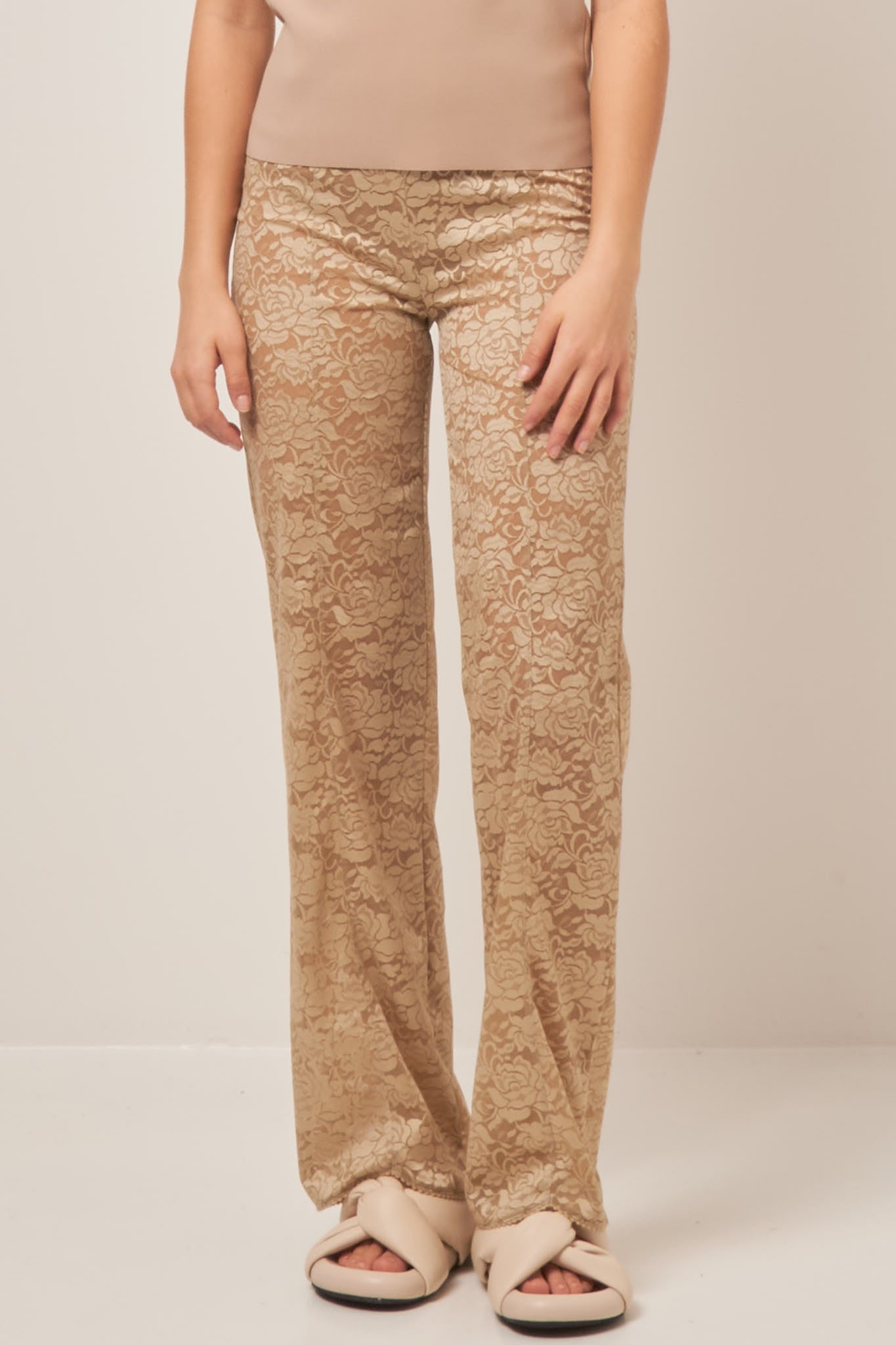 Rose Lace Trouser Honey