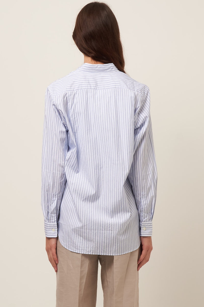 Black Heart Shirt White/Blue/Navy Stripe