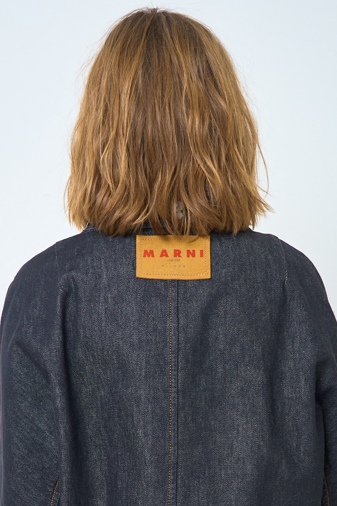 Black Denim Jacket With Daisies