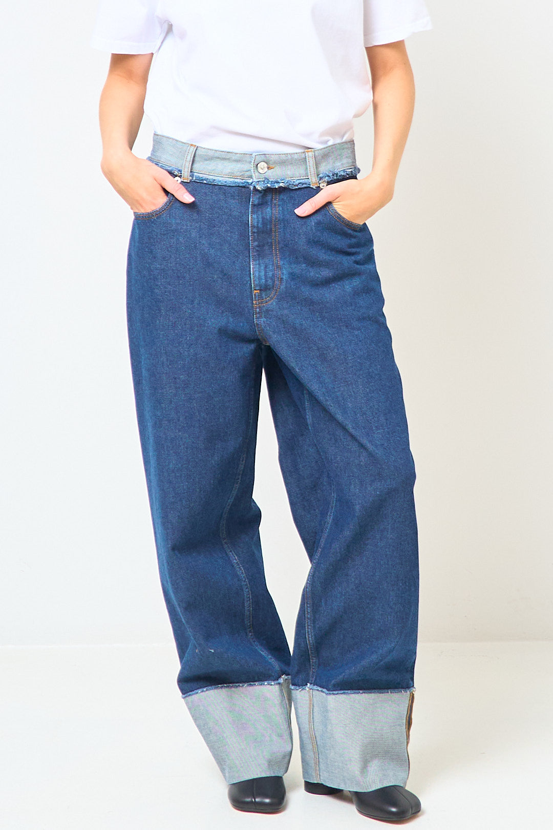 Blue Denim Inside-Out Jeans