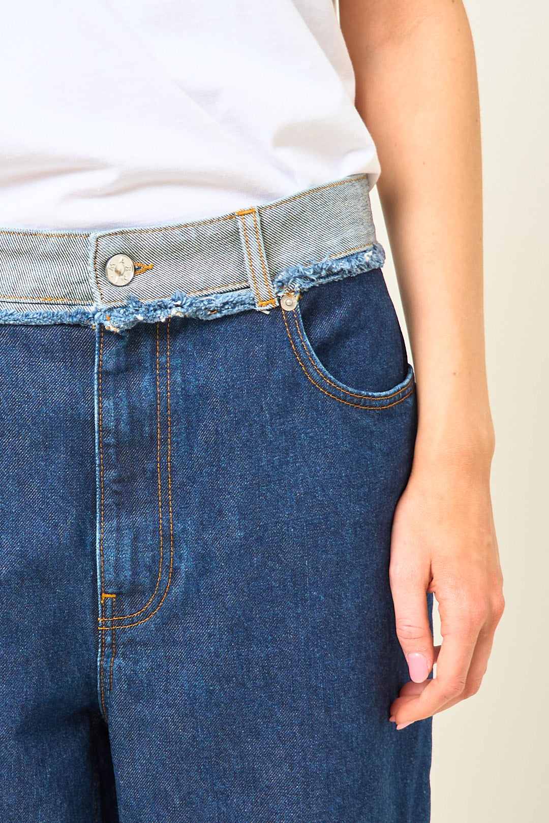 Blue Denim Inside-Out Jeans