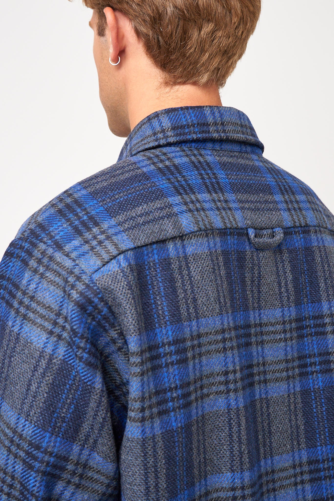 Bobby Overshirt Heather Grey/Blue