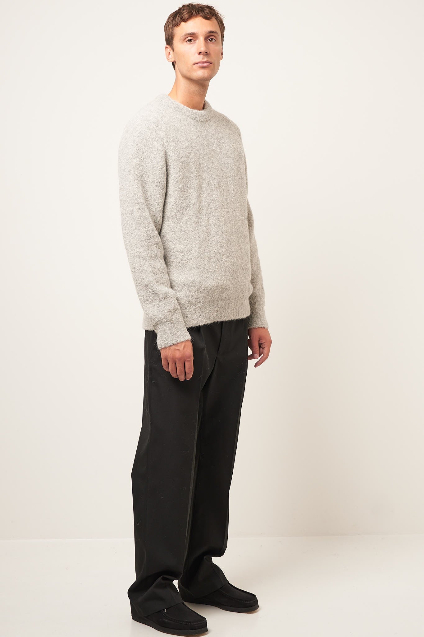 Bouclé Crew Grey