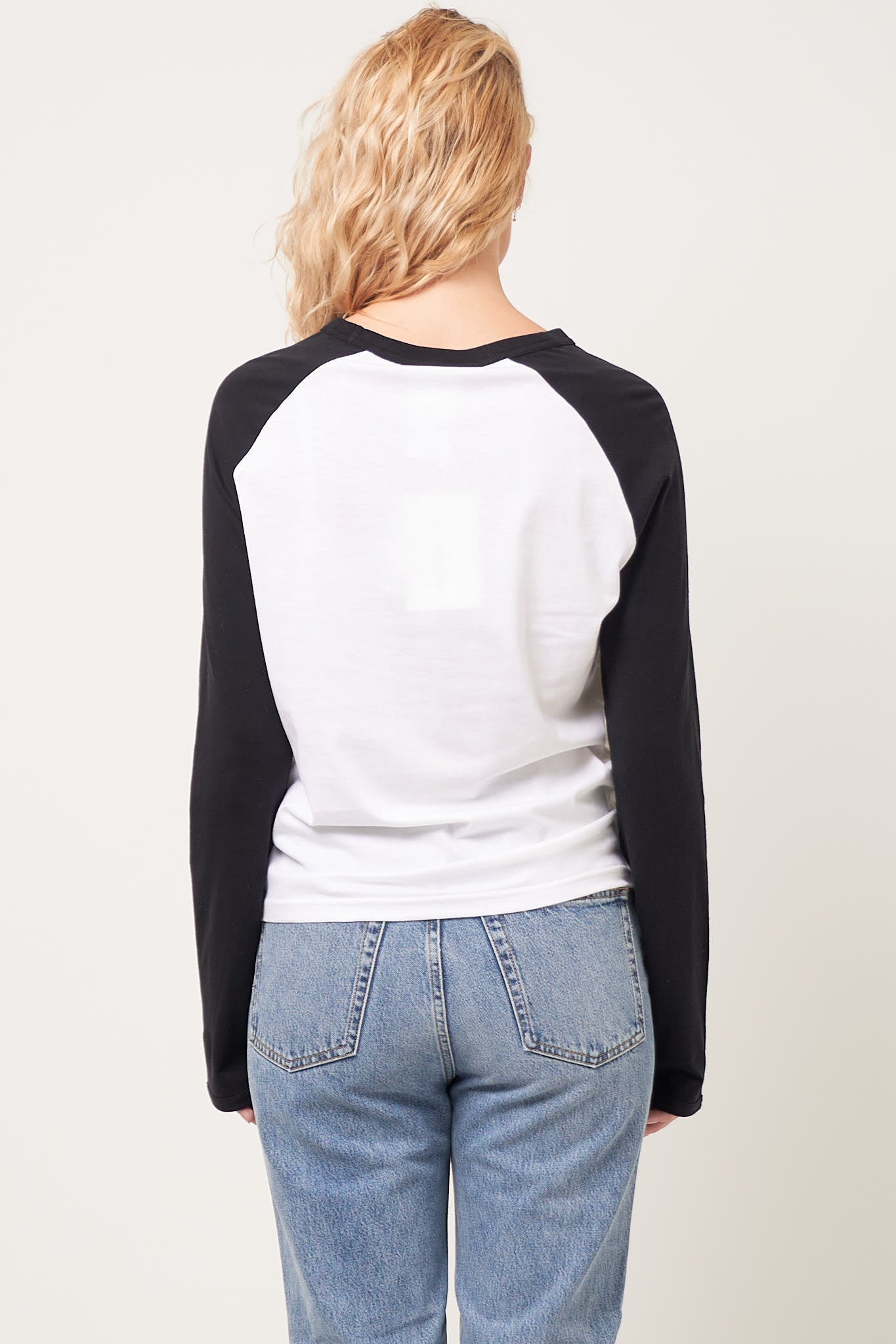 Bow L/S T-Shirt White/Black