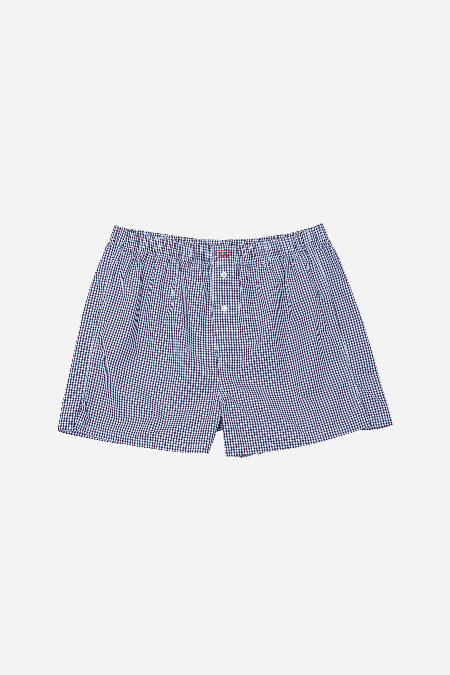 Burgundy Check Boxers