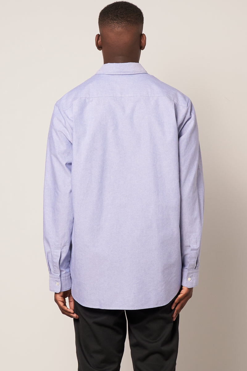 Button-Up Oxford Shirt Blue