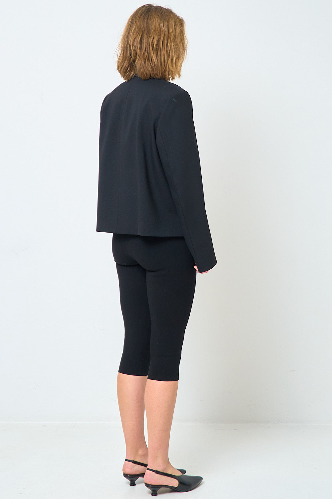 Capri Knit Leggings Black