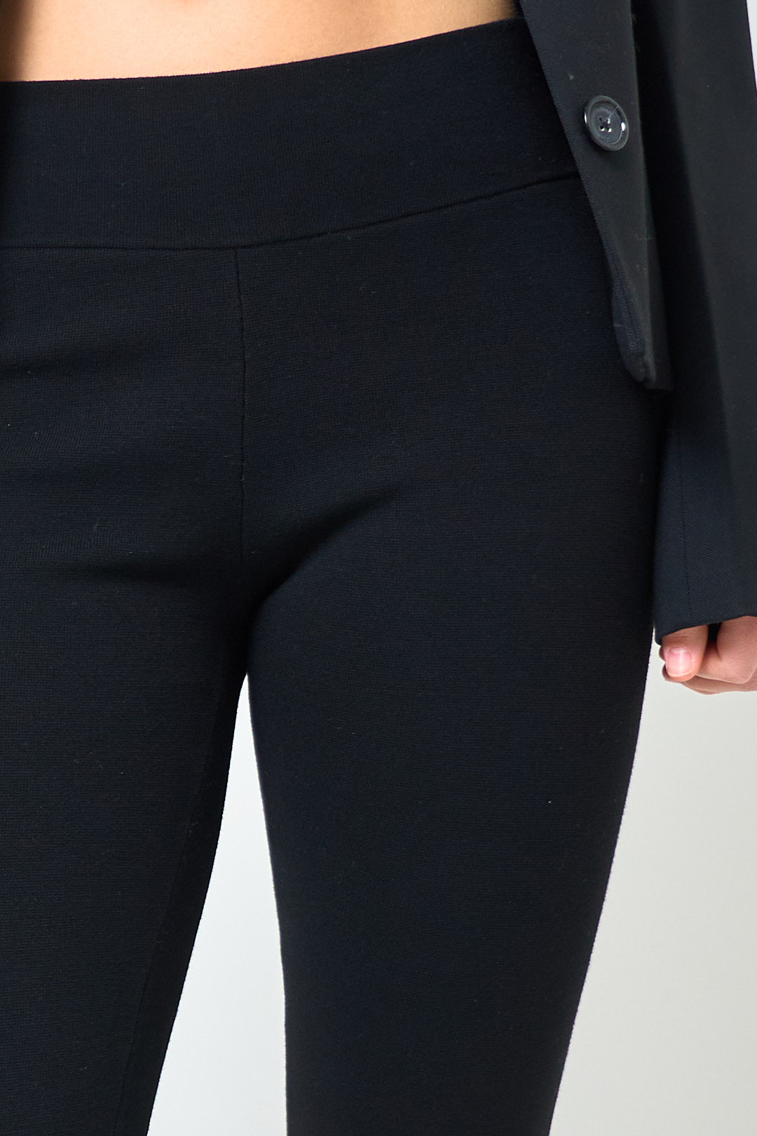 Capri Knit Leggings Black