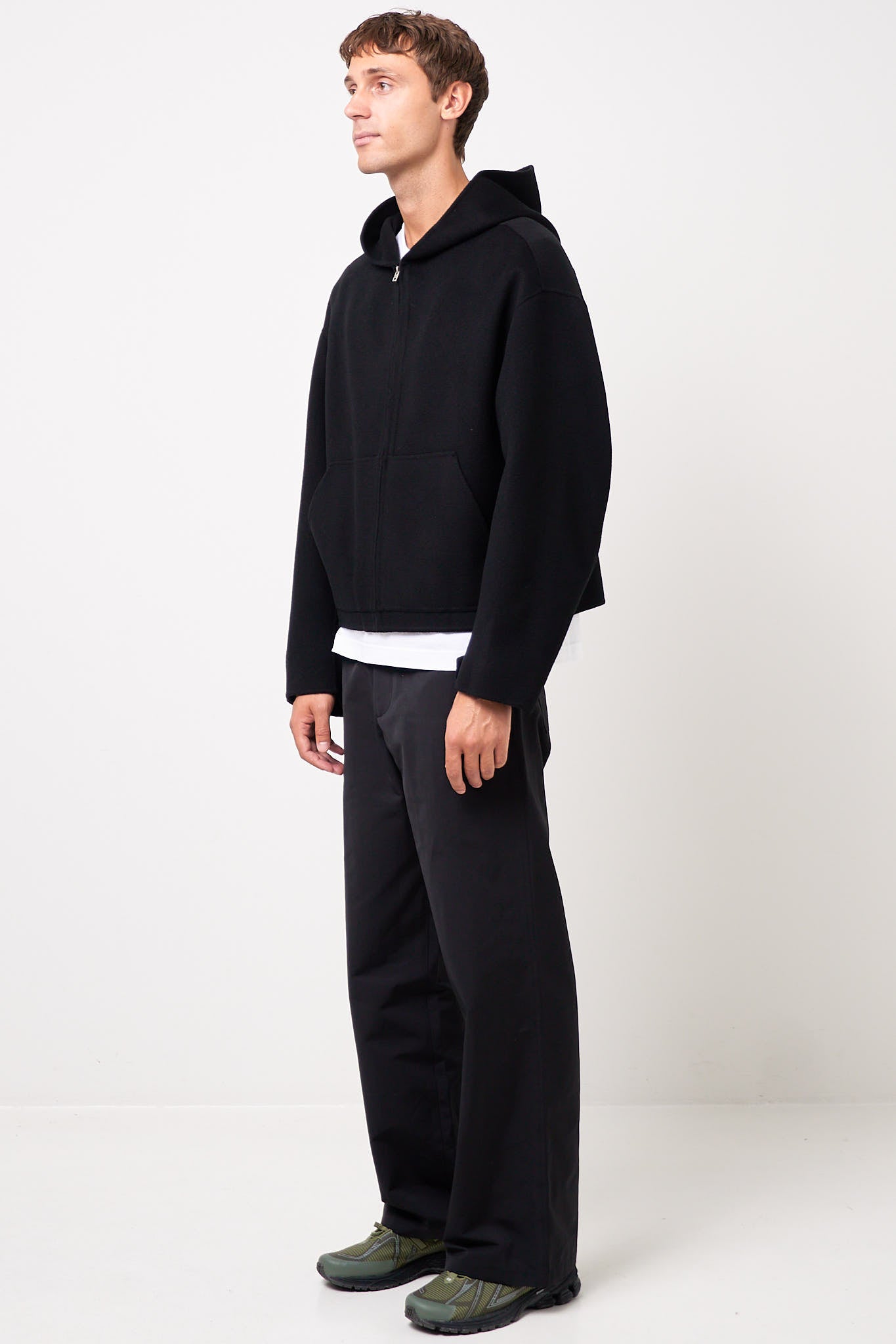 Cashmere Hooded Jacket Black