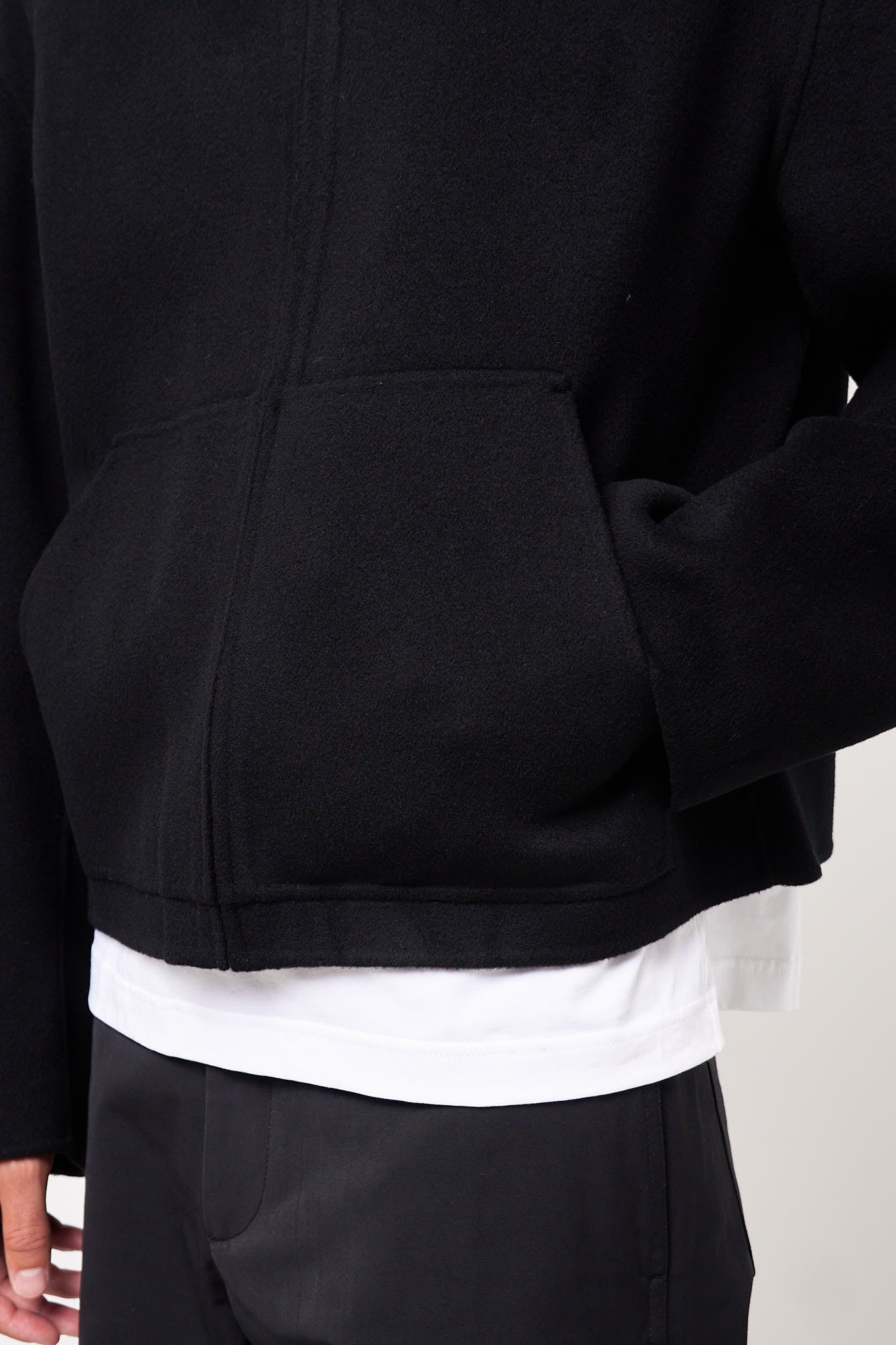Cashmere Hooded Jacket Black