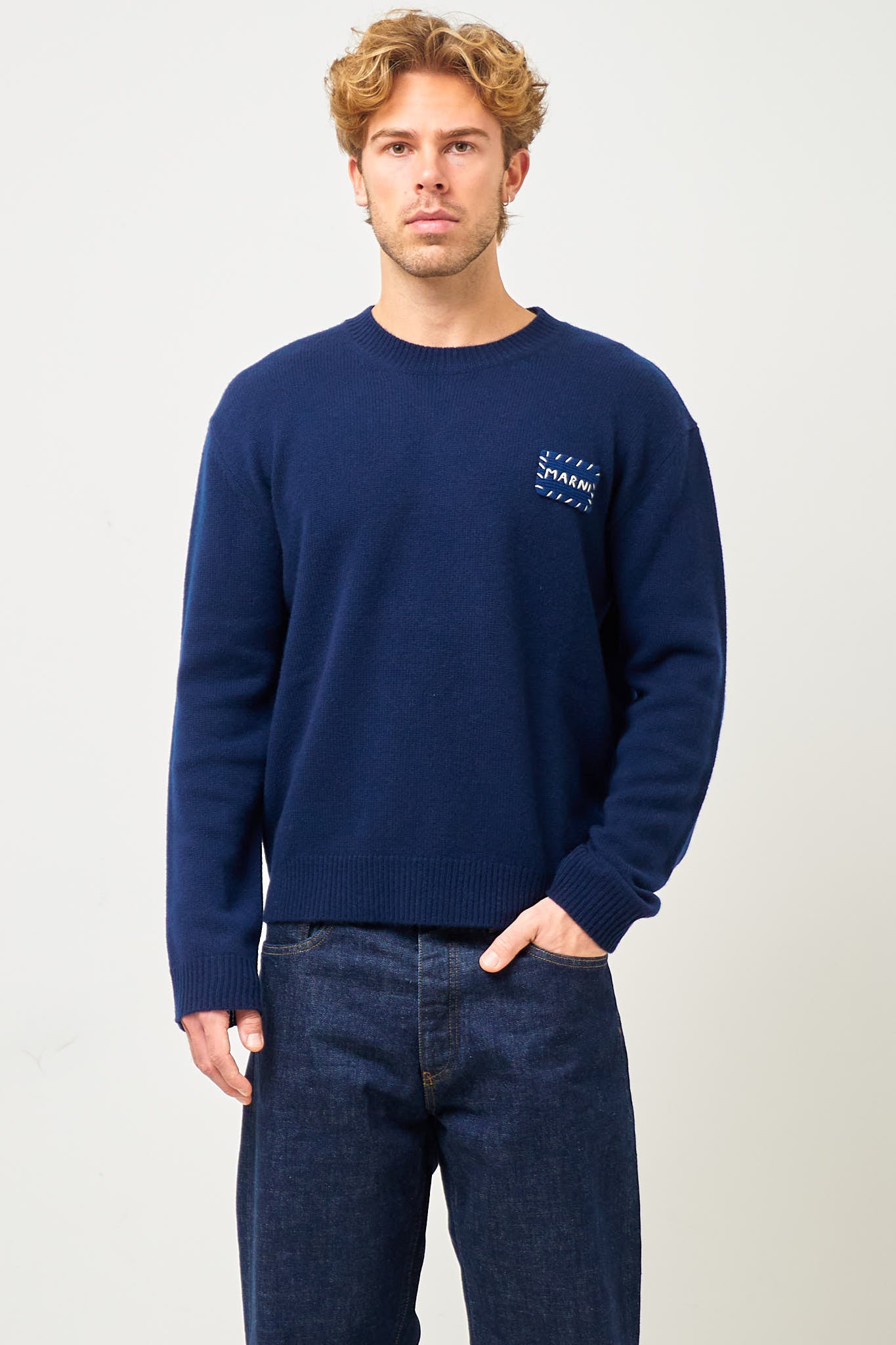 Cashmere Logo Sweater Ink