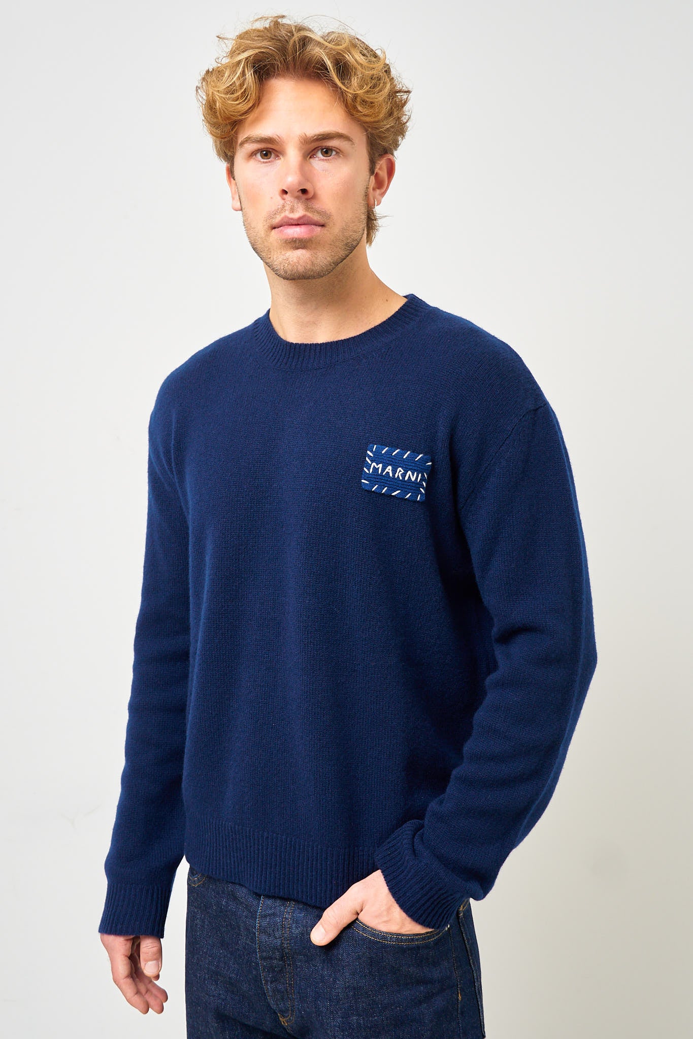 Cashmere Logo Sweater Ink