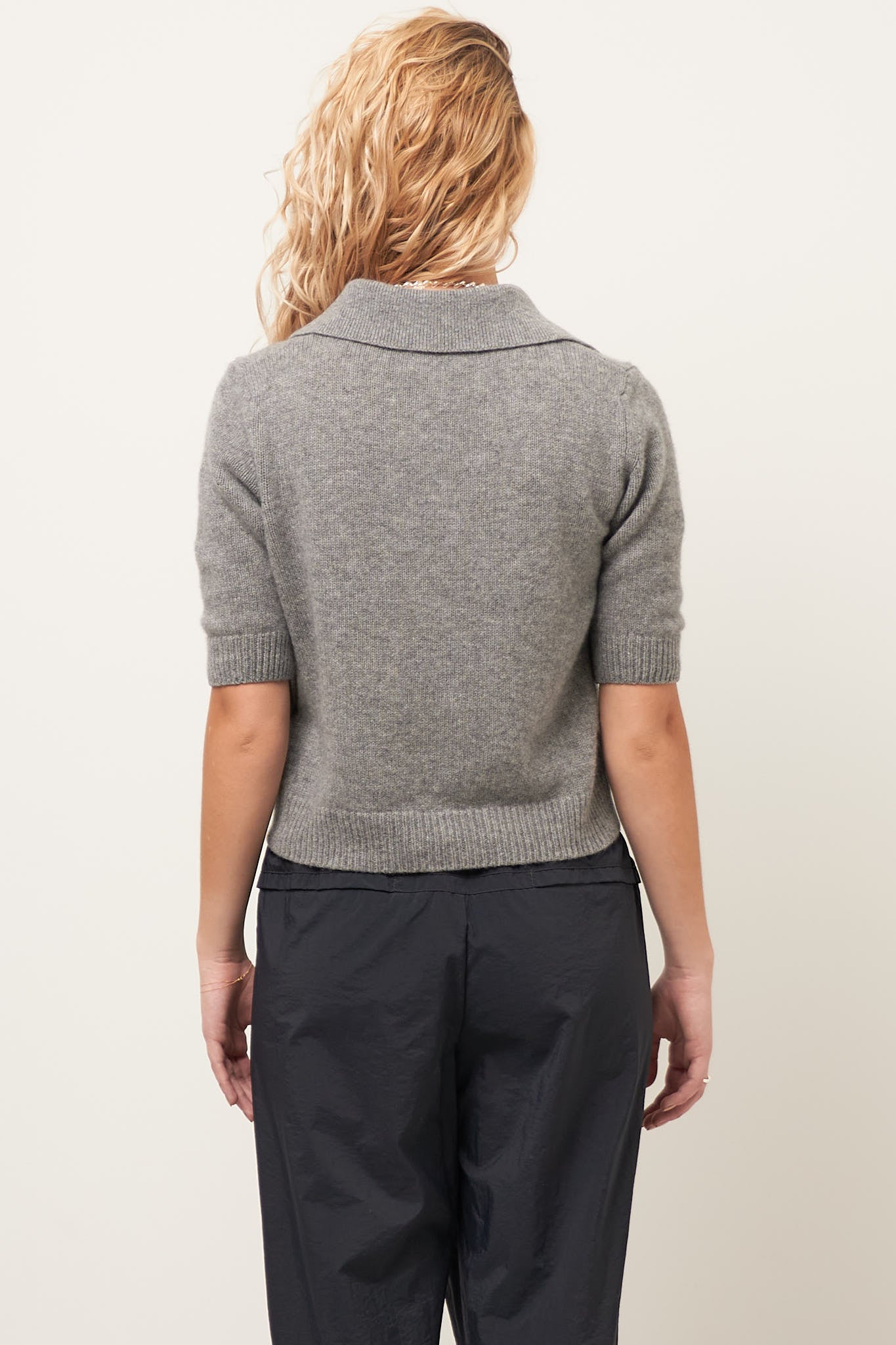 Cecilie Cashmere Polo City Grey