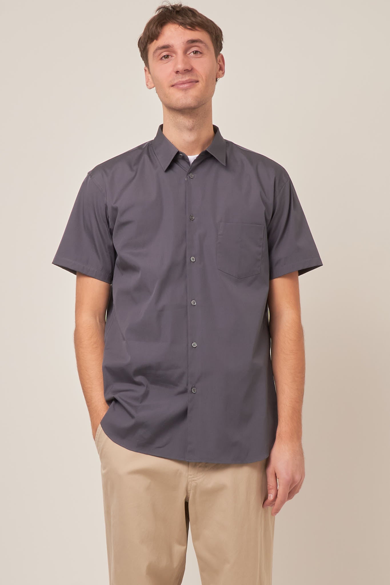 Forever Short Sleeve Shirt Grey