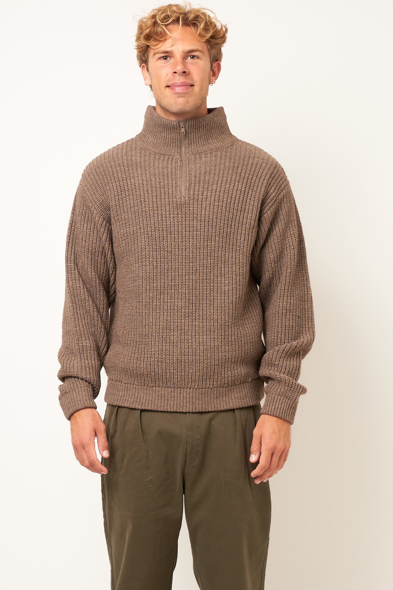 Crashway Sweater Taupe Melange