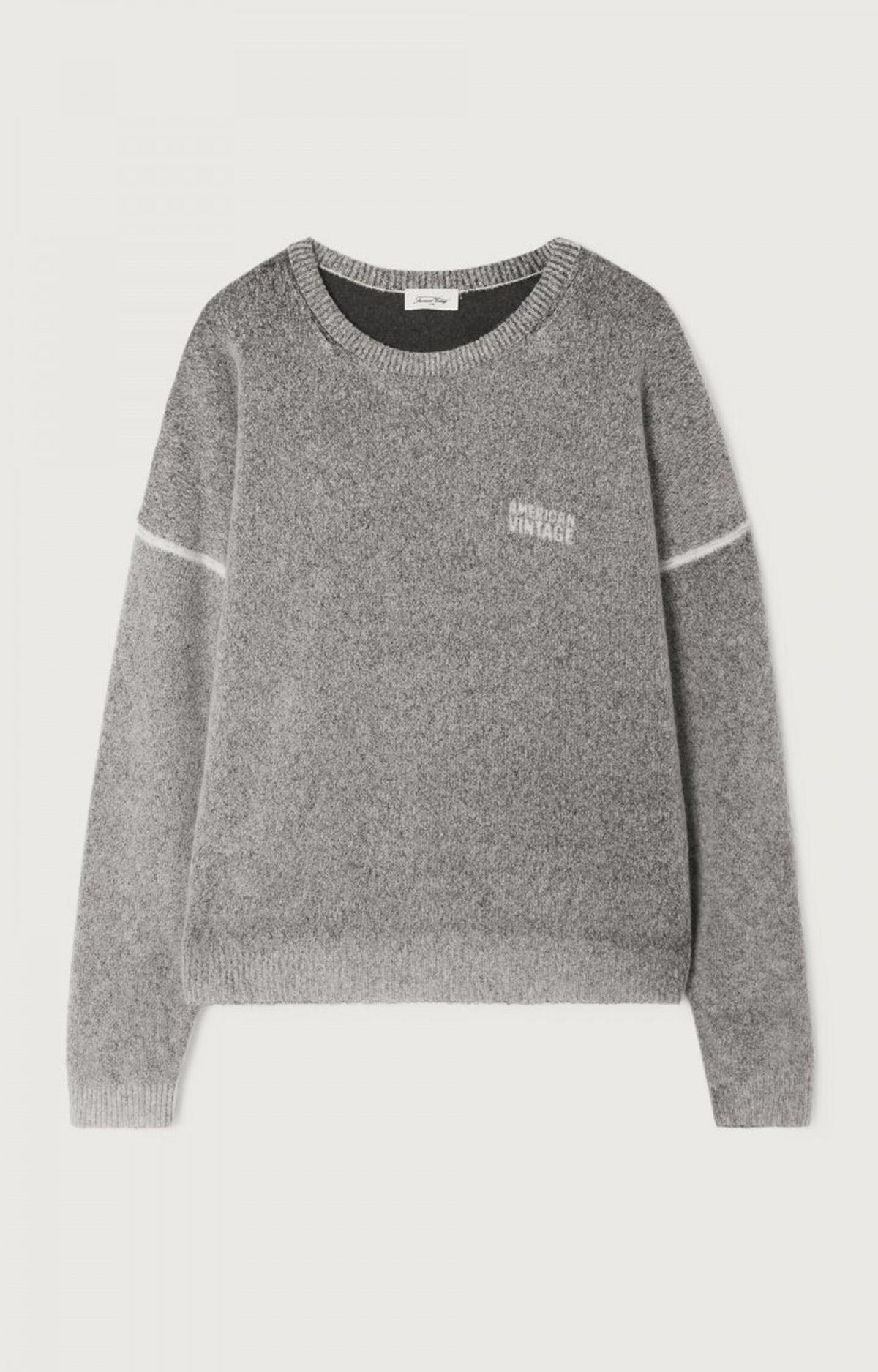 American Vintage Pull Ml Col Rond Carbone — Strik