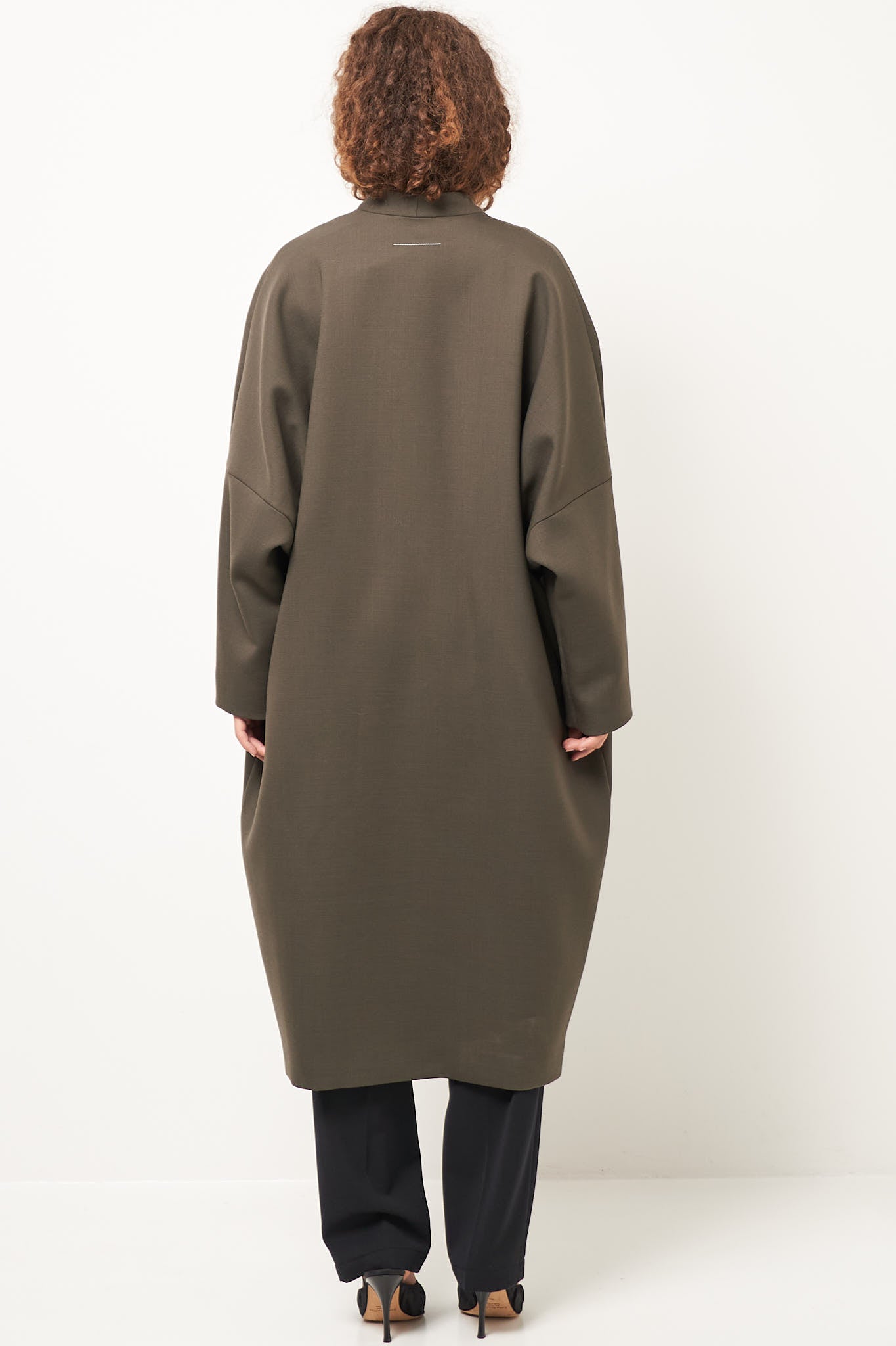 Deconstructed Coat Moss Green