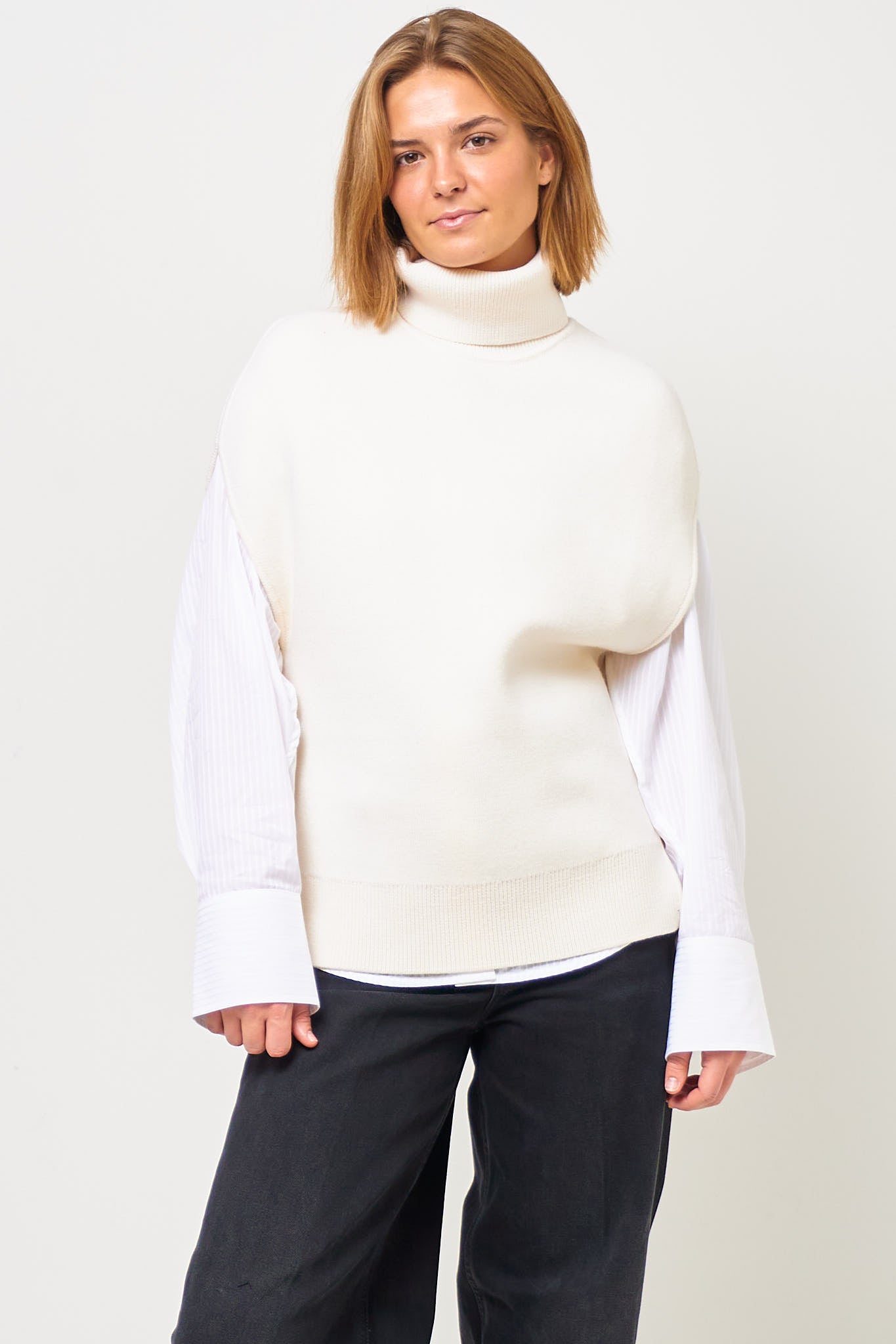 Double-Knit Cape Knit Milk