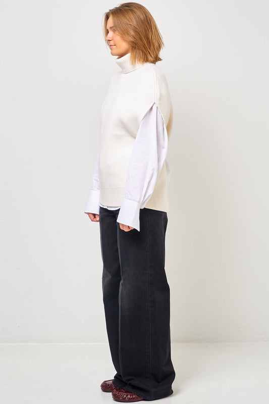 Double-Knit Cape Knit Milk