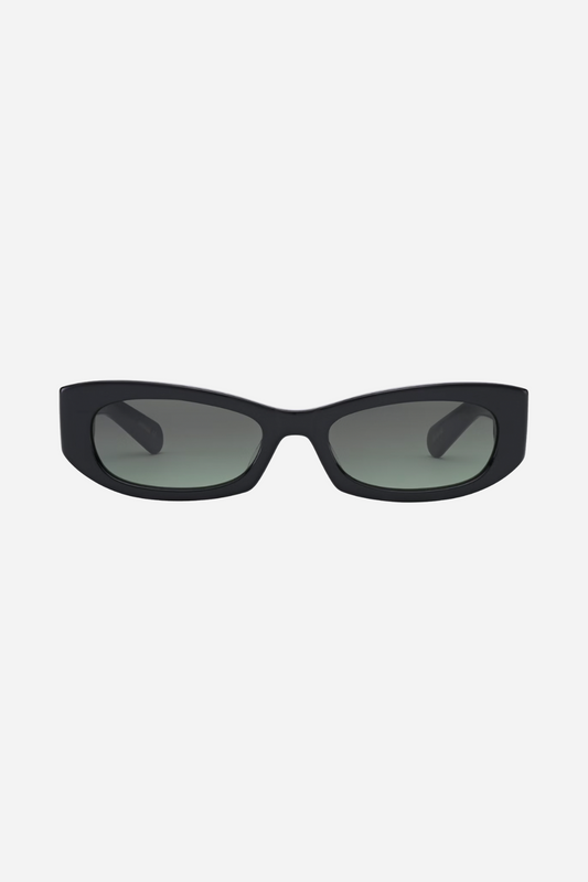 Gemma Solid Black/Green Gradient Lens