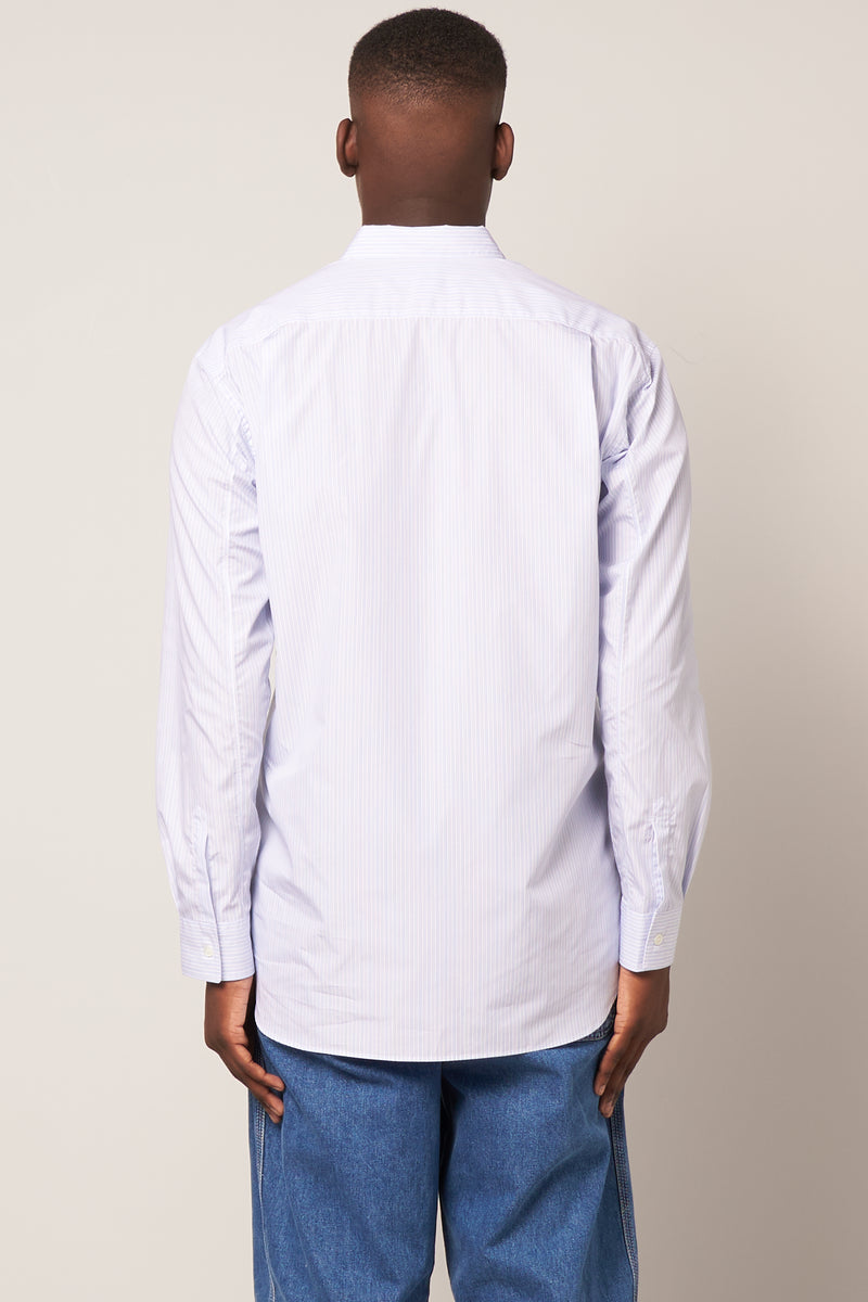 Forever Shirt White/Blue Stripe