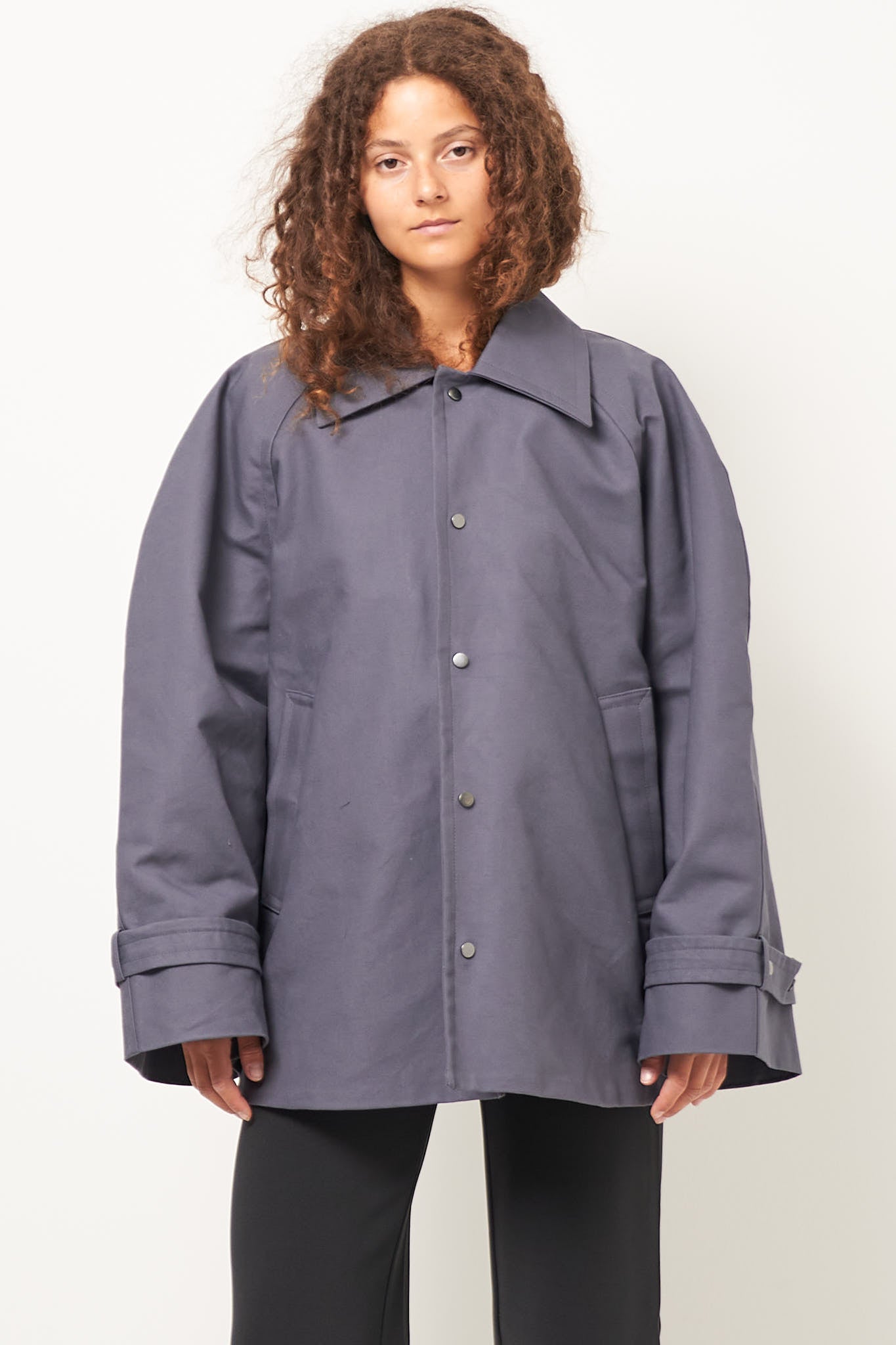 Giwa Half Coat Cool Grey