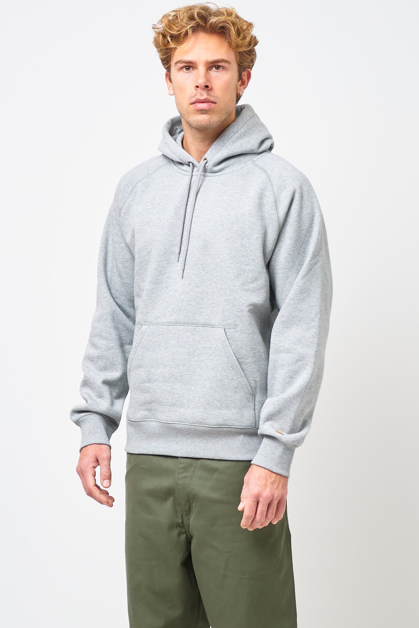 Hooded Chase Sweat Grey Heather/Gold