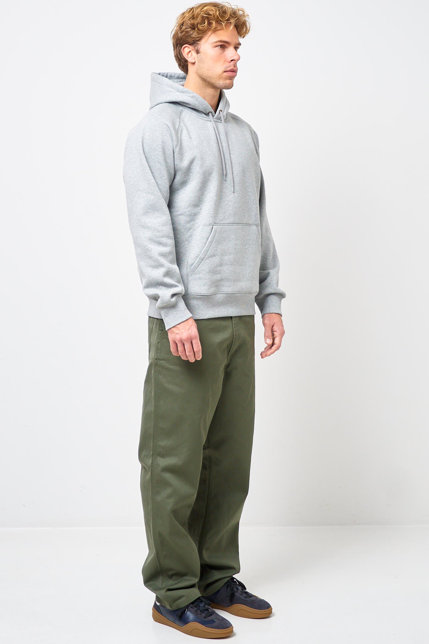 Hooded Chase Sweat Grey Heather/Gold