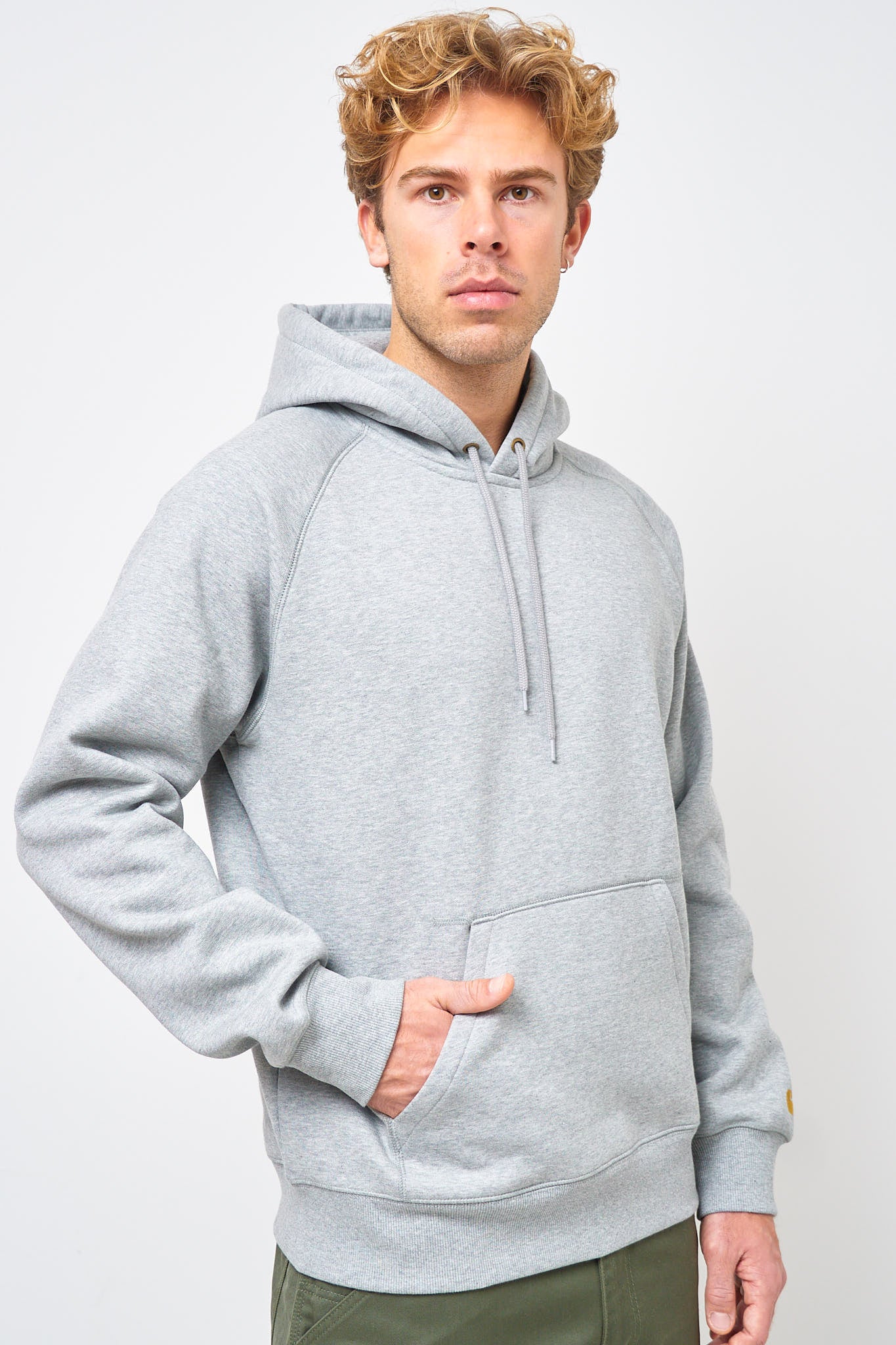 Hooded Chase Sweat Grey Heather/Gold