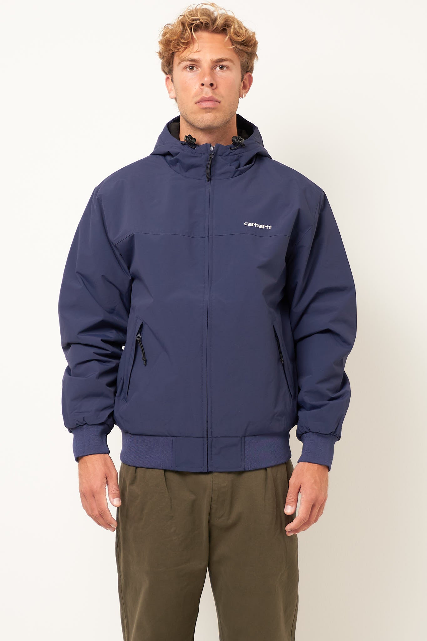 Hooded Sail Jacket Air Force Blue/White