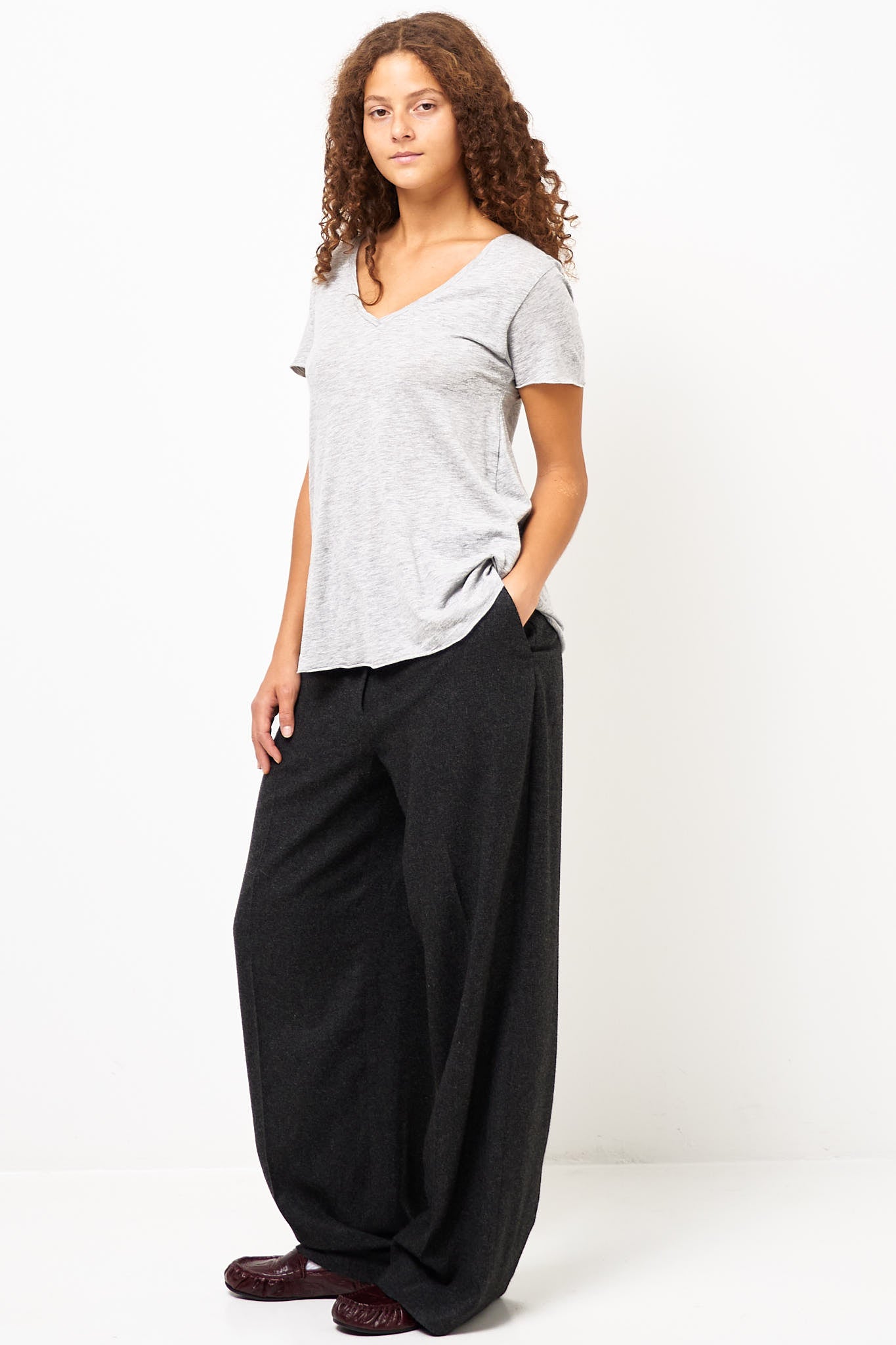 Jacksonville V-neck T-shirt Heather Grey